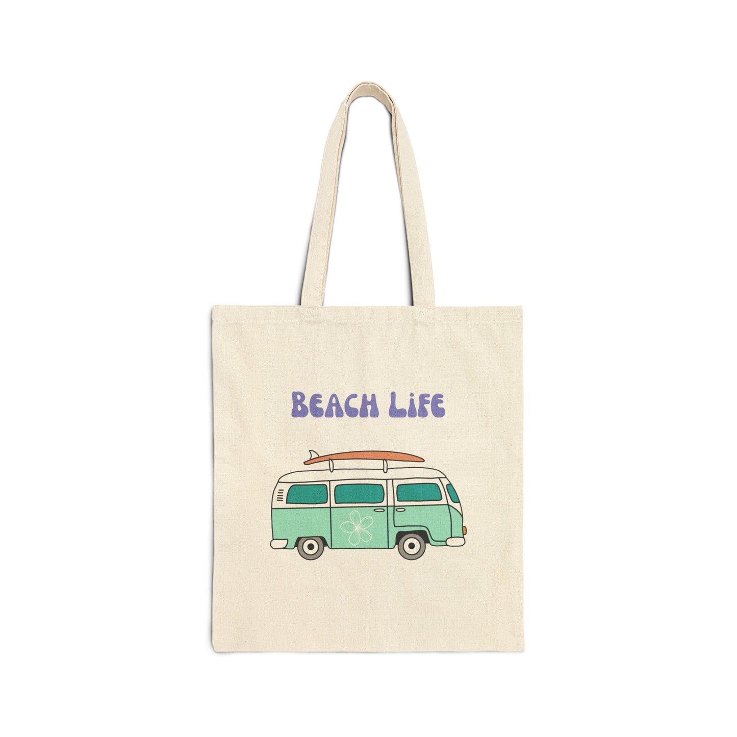 Beach Life Canvas Tote
