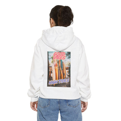 Good Vibes, High Tides- Comfort Colors Hoodie