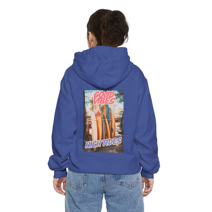 Good Vibes, High Tides- Comfort Colors Hoodie